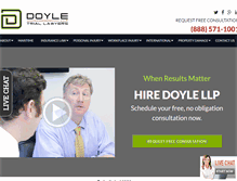 Tablet Screenshot of doylelawfirm.com